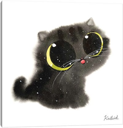 Lil Kitty Canvas Art Print - Kalleidoscape Design