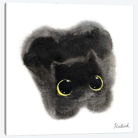 Loaf Cat Canvas Print #KHK68} by Kalleidoscape Design Canvas Art