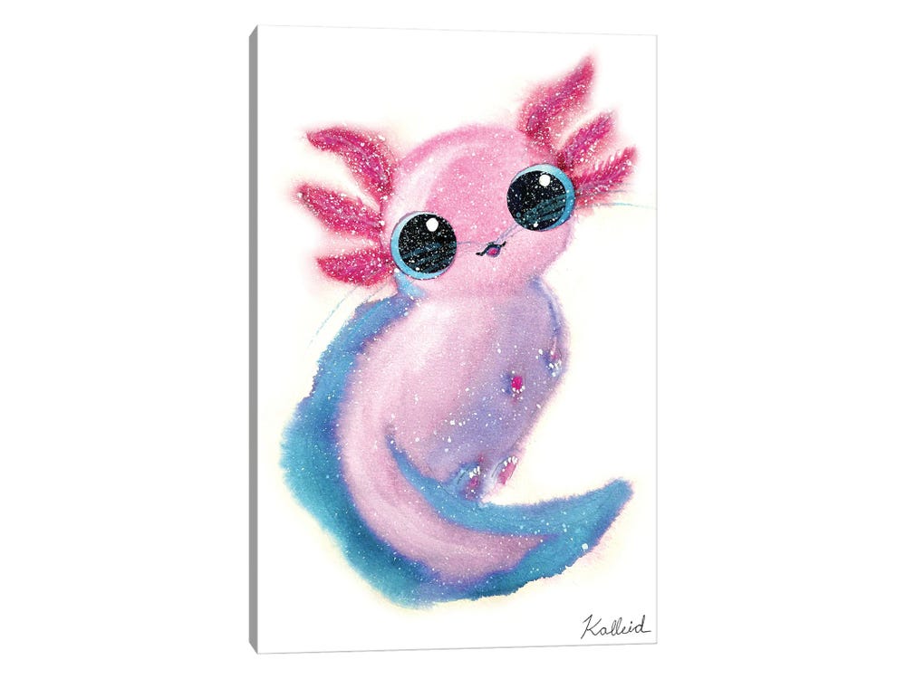Kalleidoscape Design Canvas Prints - Axolotl Cat ( Animals > Cats art) - 26x18 in