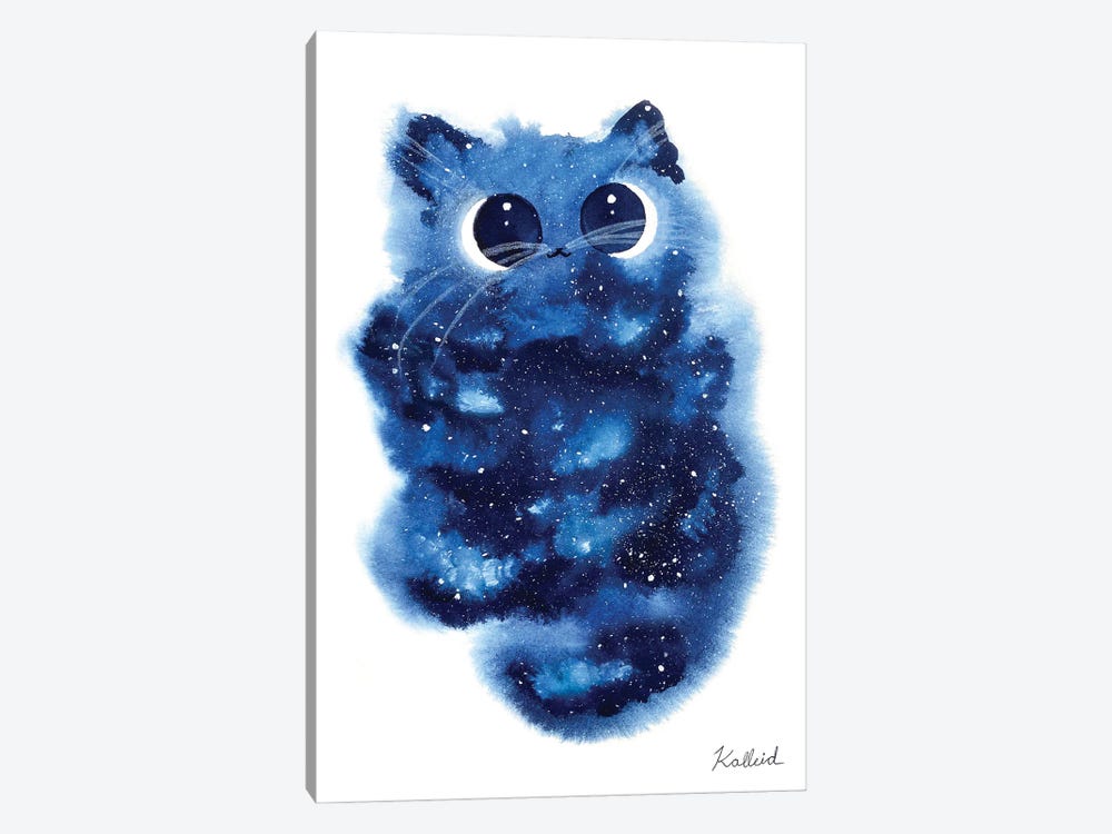 Moon Cat by Kalleidoscape Design 1-piece Canvas Print