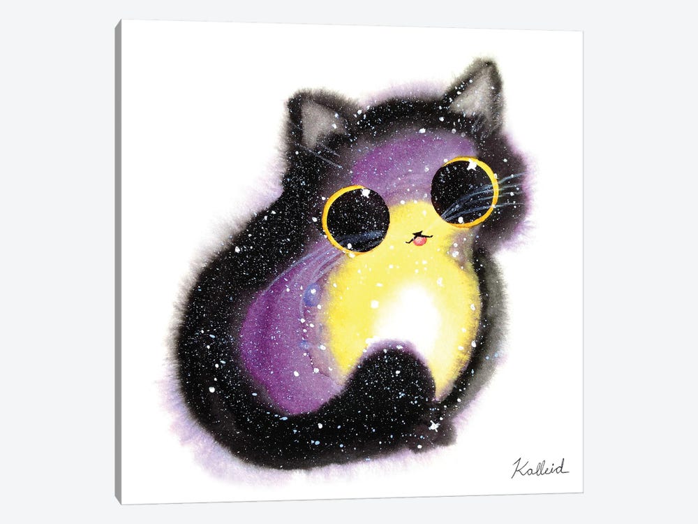 NB Pride Galaxy Cat by Kalleidoscape Design 1-piece Canvas Art