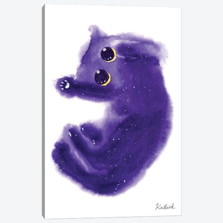 Nebula Cat Canvas Print #KHK76} by Kalleidoscape Design Canvas Artwork