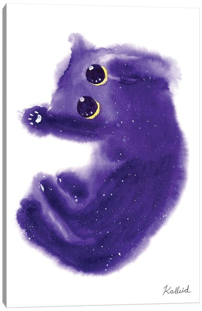 Nebula Cat Canvas Art Print - Kalleidoscape Design