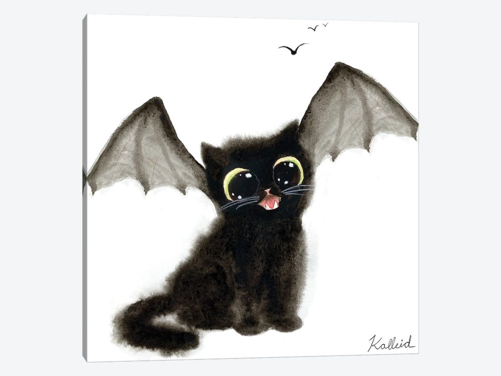 Bat Cat by Kalleidoscape Design 1-piece Art Print