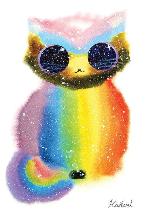 Pride Flag Cat