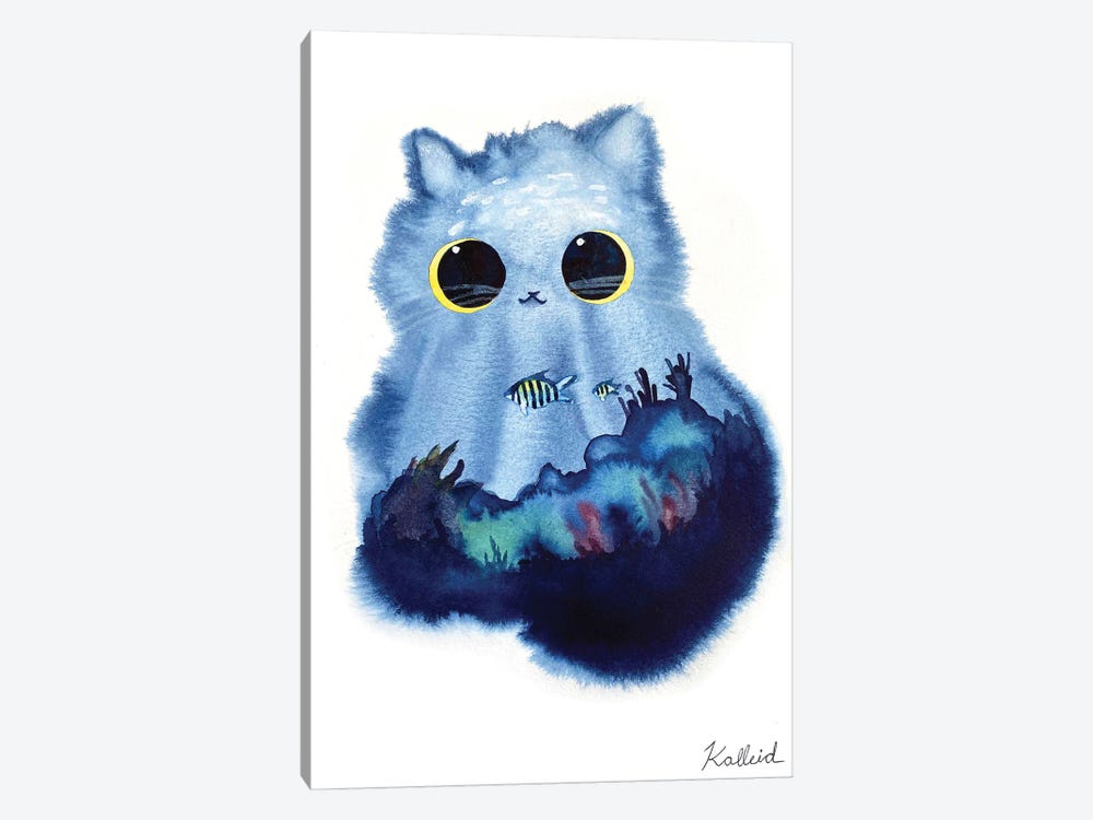 Sea Cat by Kalleidoscape Design 1-piece Canvas Print