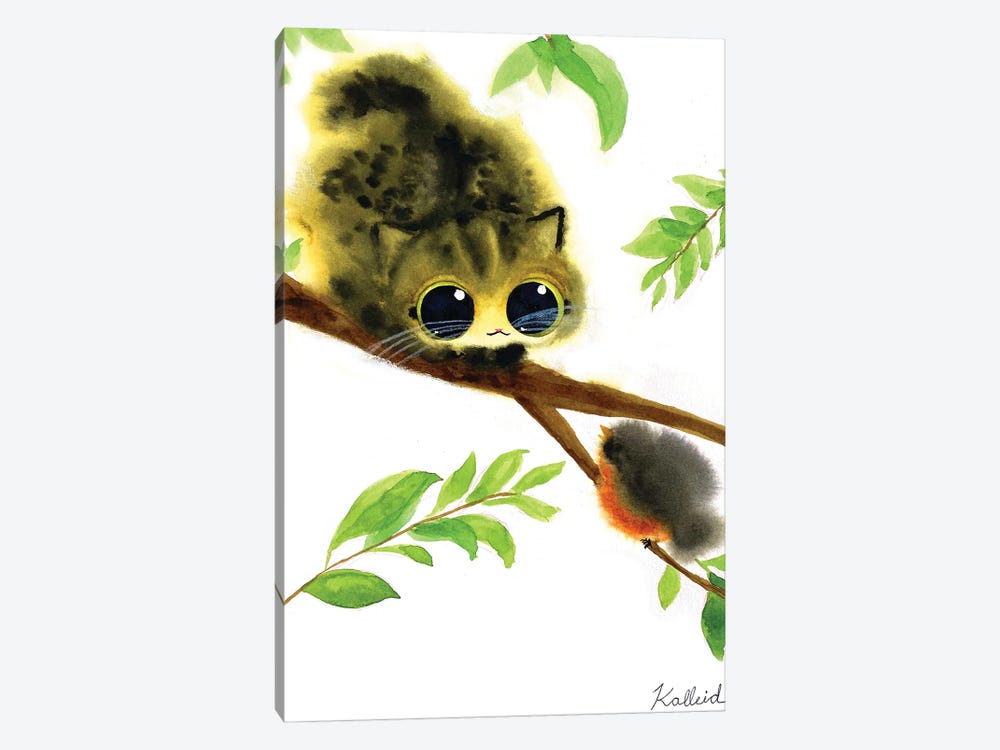 Seasons Summer Cat by Kalleidoscape Design 1-piece Canvas Print