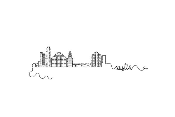 Kharin Hanes: Austin Skyline by Kharin Hanes