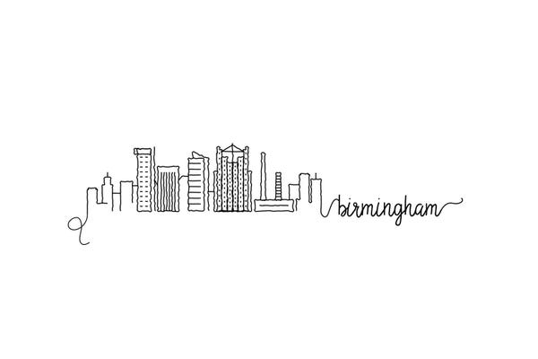 Birmingham: Birmingham Skyline by Kharin Hanes