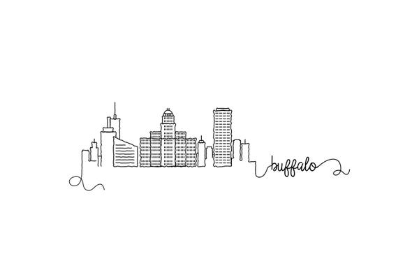 Kharin Hanes: Buffalo Skyline by Kharin Hanes