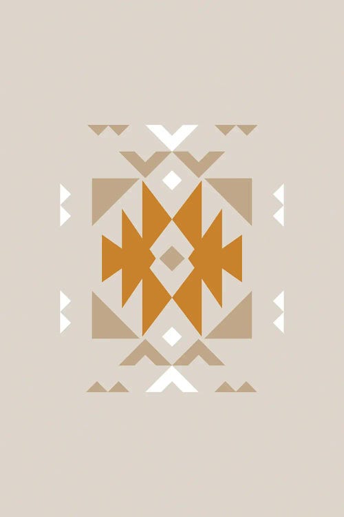 Aztec Tribal Southwestern Pattern by Kharin Hanes wall art