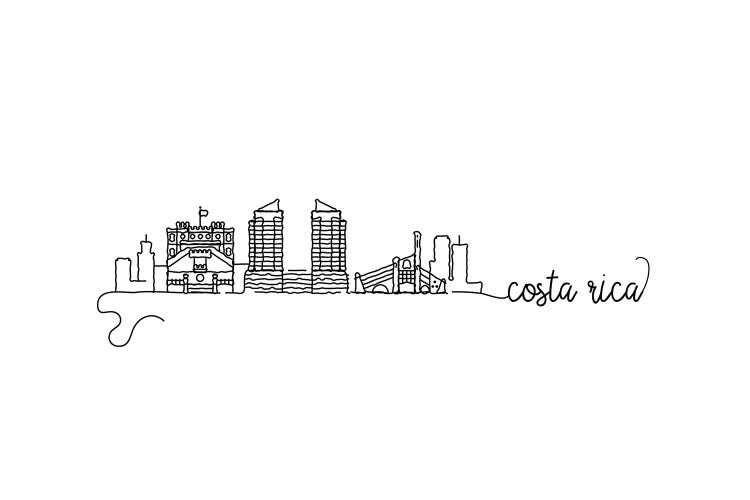 Costa Rica Skyline by Kharin Hanes wall art