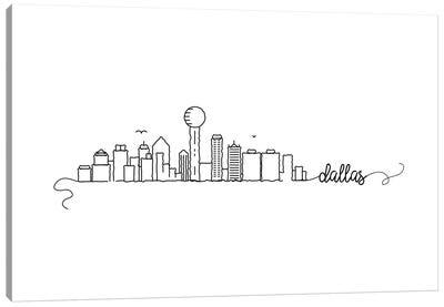 Dallas Skyline Canvas Art Print - Dallas Skylines