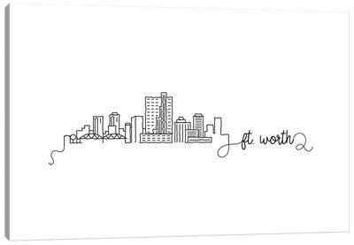 Fort Worth Skyline Canvas Art Print - Fort Worth