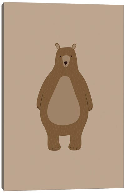 Brown Bear Canvas Art Print - Kharin Hanes