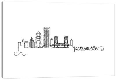 Jacksonville Skyline Canvas Art Print - Kharin Hanes