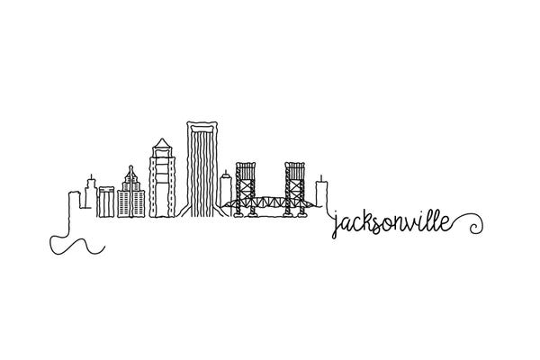 Kharin Hanes: Jacksonville Skyline by Kharin Hanes