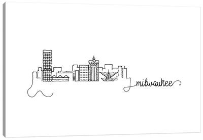 Milwaukee Skyline Canvas Art Print - Wisconsin Art