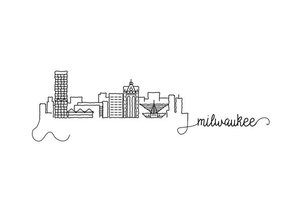 Wisconsin: Milwaukee Skyline by Kharin Hanes