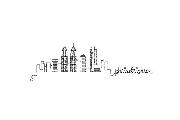 Pennsylvania: Philadelphia Skyline by Kharin Hanes