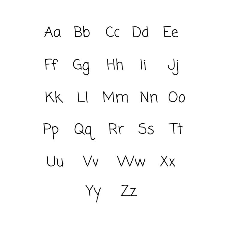 Alphabet by Kharin Hanes wall art