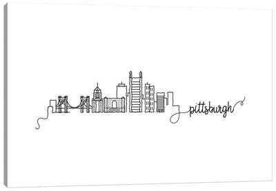 Pittsburgh Skyline Canvas Art Print - Kharin Hanes