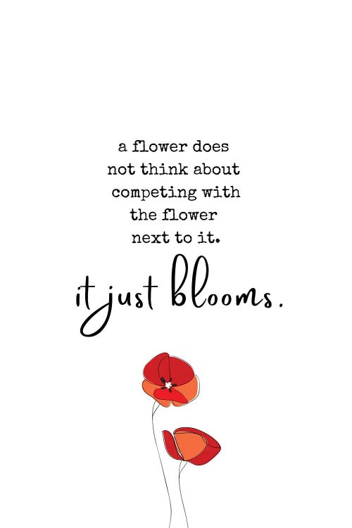 Poppy Flower Inspirational Quote