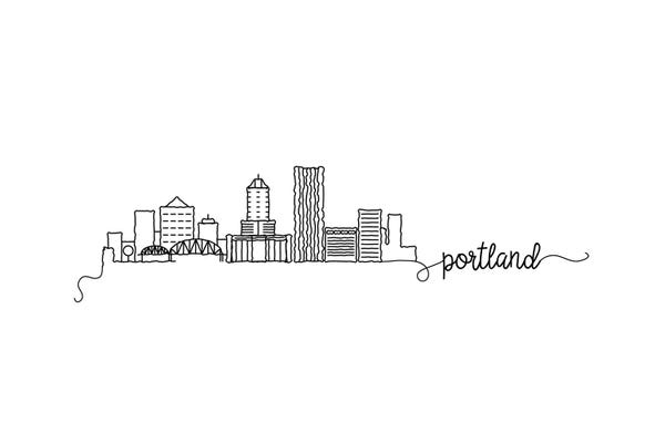 Kharin Hanes: Portland Skyline by Kharin Hanes