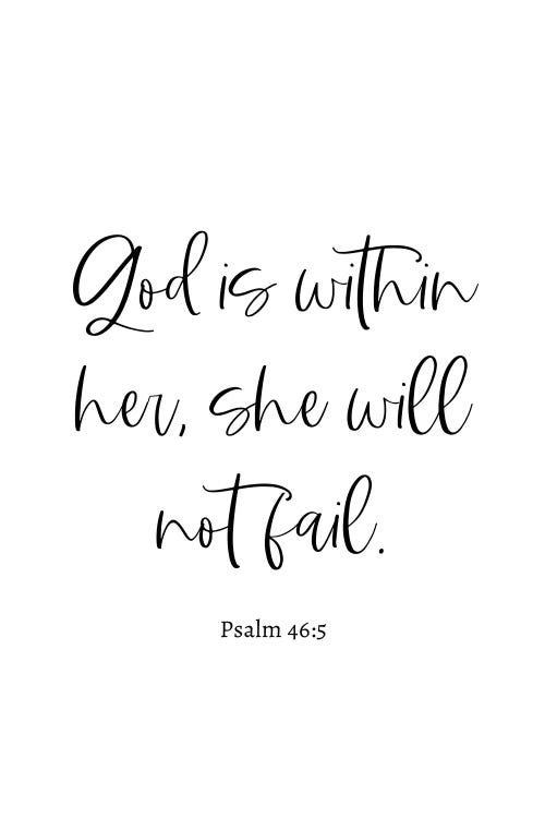 Psalm 46:5 by Kharin Hanes wall art
