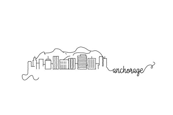 Kharin Hanes: Anchorage Skyline by Kharin Hanes