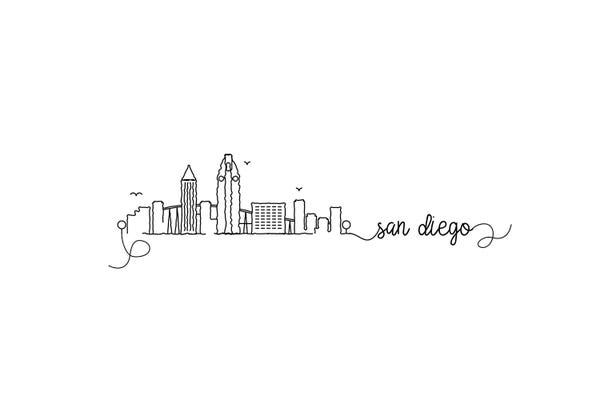 Typography: San Diego Skyline by Kharin Hanes