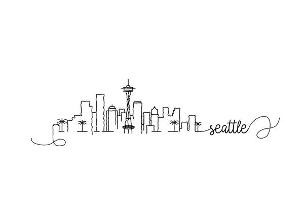 Seattle: Seattle Skyline by Kharin Hanes