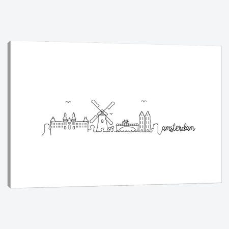 Amsterdam Skyline Canvas Print #KHN7} by Kharin Hanes Canvas Print