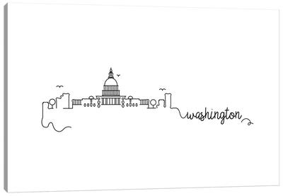 Washington Dc Skyline Canvas Art Print - Washington DC Skylines