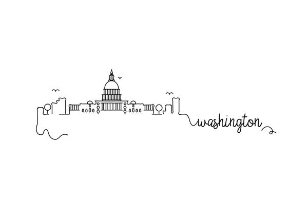 Kharin Hanes: Washington Dc Skyline by Kharin Hanes