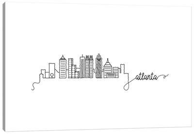 Atlanta Skyline Canvas Art Print - Kharin Hanes