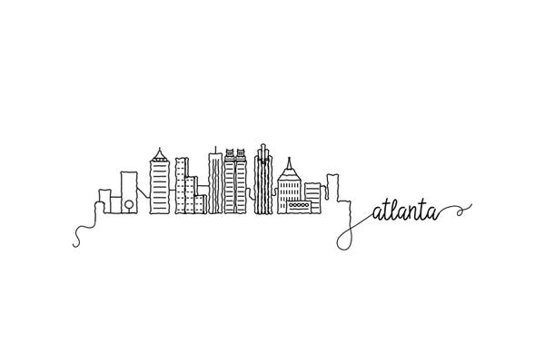 Kharin Hanes: Atlanta Skyline by Kharin Hanes