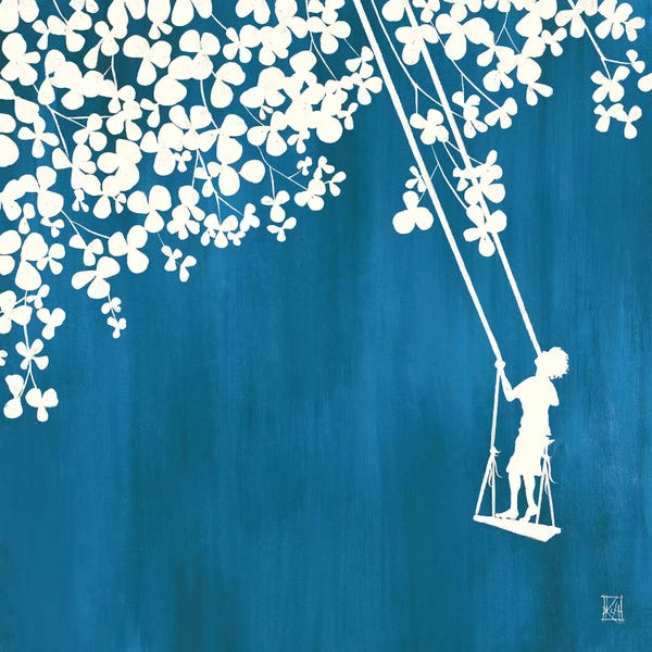 Kids Inspirational Art: Summer At The Cottage II by Kelsey Hochstatter