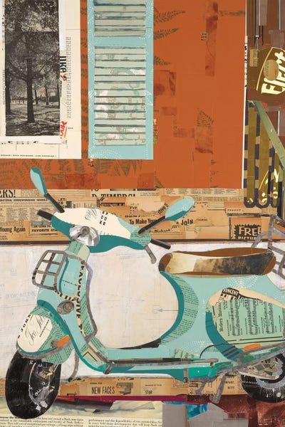 That Vespa by Kelsey Hochstatter metal wall art