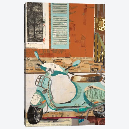 That Vespa Canvas Print #KHS28} by Kelsey Hochstatter Canvas Wall Art