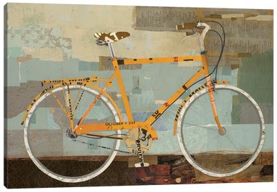 The Musician Canvas Art Print - Bicycle Art