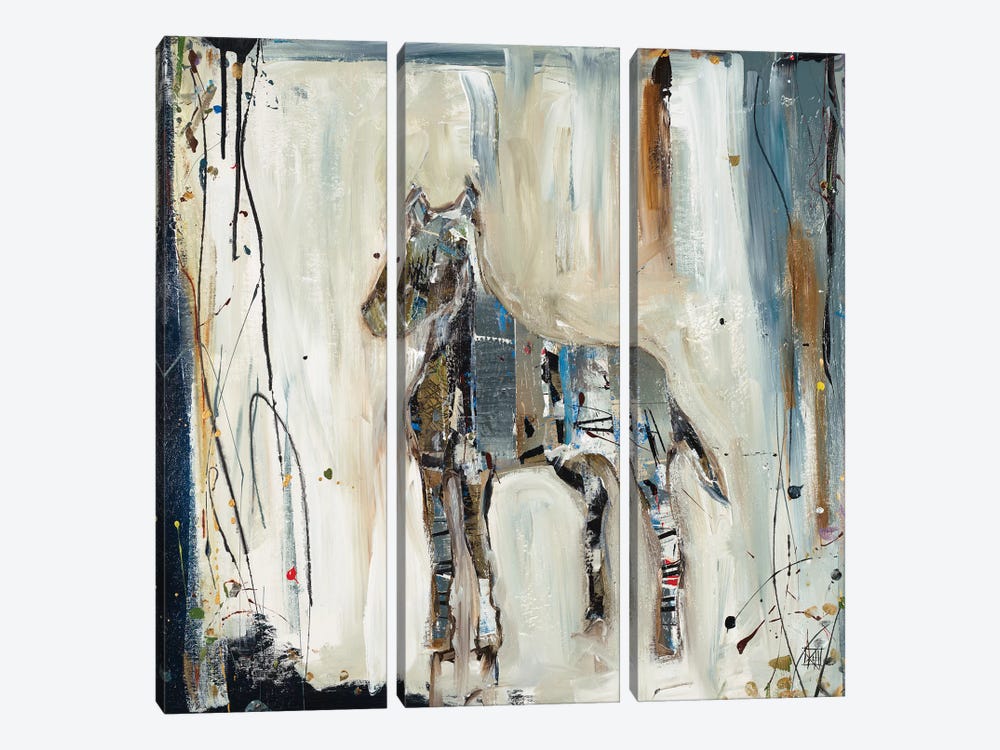Imprint Horse by Kelsey Hochstatter 3-piece Canvas Print