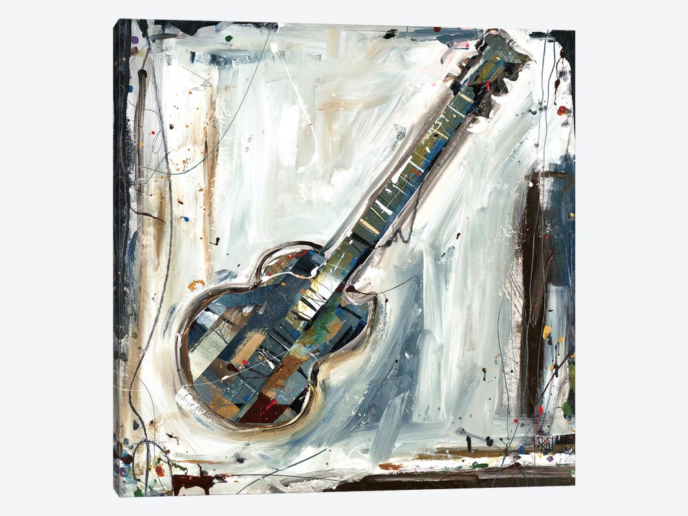 Imprint Guitar by Kelsey Hochstatter 1-piece Canvas Artwork