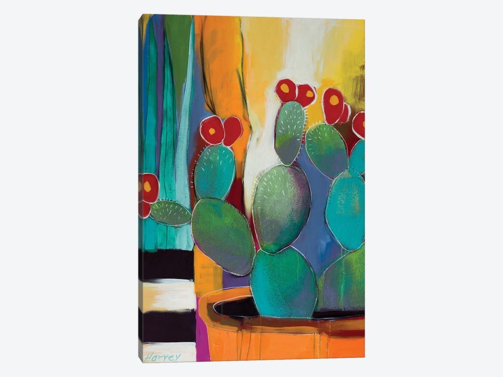 In The Courtyard by Kristin Harvey 1-piece Canvas Artwork