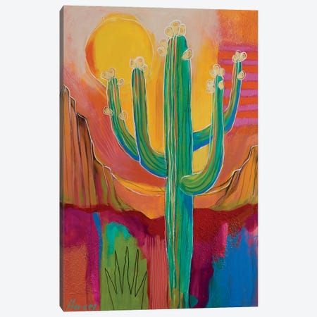 Saguaro Buds Canvas Print #KHV19} by Kristin Harvey Canvas Art