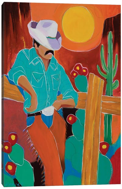 A Hard Day's Ride Canvas Art Print - Cactus Art