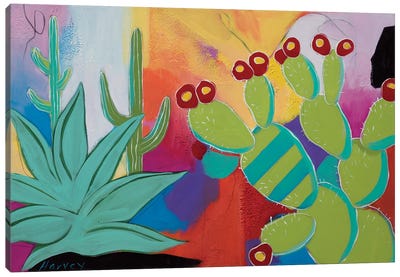 The Agave And The Pear Canvas Art Print - Kristin Harvey