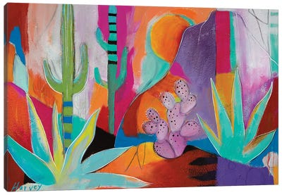 Wild Times Canvas Art Print - Cactus Art
