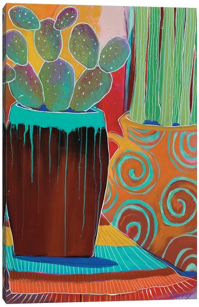 Ceramica Canvas Art Print - Cactus Art
