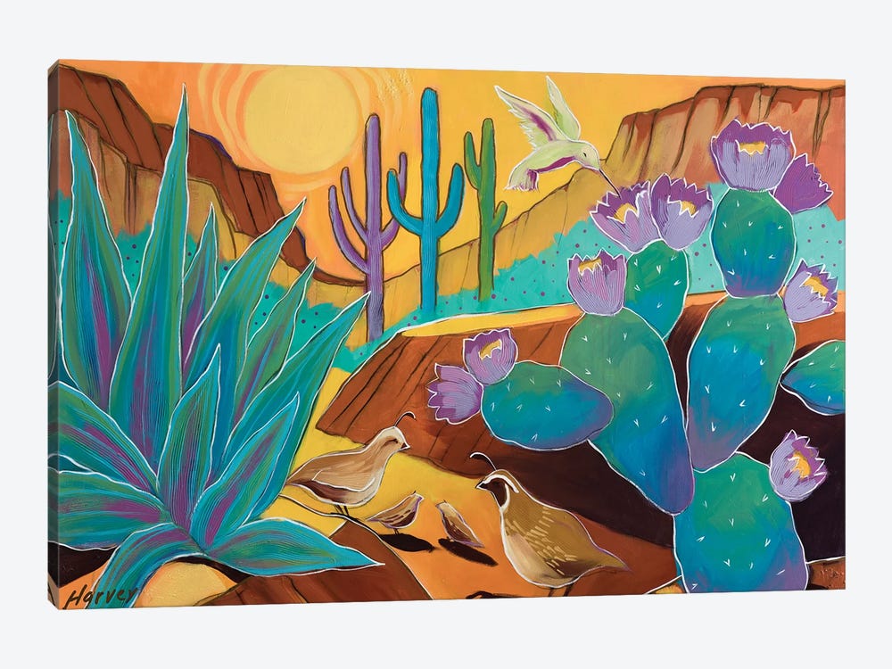 Our Beautiful Desert by Kristin Harvey 1-piece Canvas Print